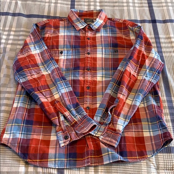 J. Crew Midweight Flannel Workshirt XL - Picture 1 of 2
